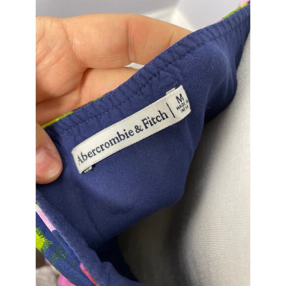 Abercrombie & Fitch, Medium, Floral Sweetheart Mini Dress, Tiered Skirt, Flowy - Picture 5 of 8